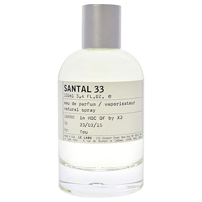 Le Labo Santal 33 3.4 Oz Unisex Eau de Parfum Spray - New Unsealed Box