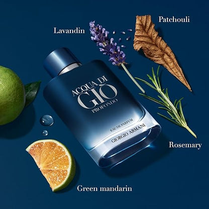 New Acqua Di Gio Profondo by Giorgio Armani 3.4 oz Parfum Cologne for Men