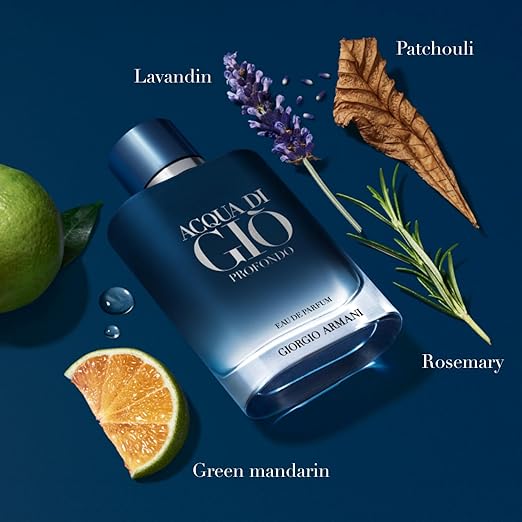 New Acqua Di Gio Profondo by Giorgio Armani 3.4 oz Parfum Cologne for Men